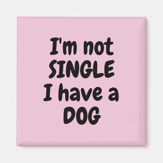 私は四角い磁石独身のではない マグネット (正面)