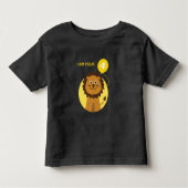 私は四頭の獅子黄色の気球だ トドラーTシャツ (正面)
