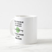 私は回復へ道のYarnaholicです コーヒーマグカップ (正面左)