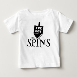 私は回転-黒--を持っています ベビーTシャツ