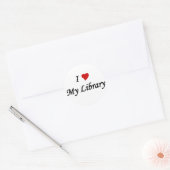 私は図書館が大好きだ ラウンドシール (封筒)