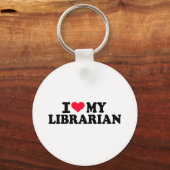私は図書館員が大好きだ キーホルダー (正面)