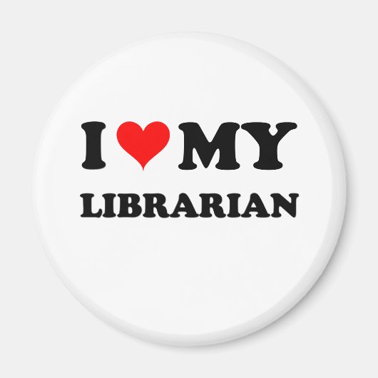 私は図書館員が大好き マグネット (正面)