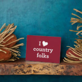 私は国を愛している フォトプラーク (側面)