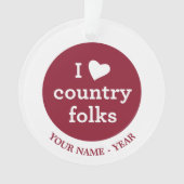 私は国を愛します オーナメント (正面)