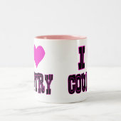 私は国を愛します ツートーンマグカップ (中央)