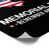 私は国旗に敬意を表し、犠牲者に膝をつく ポスター (角)