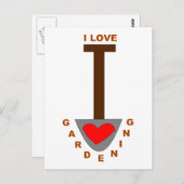 私は園芸のスペードはがきが大好き ポストカード (正面/裏面)