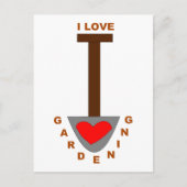 私は園芸のスペードはがきが大好き ポストカード (正面)