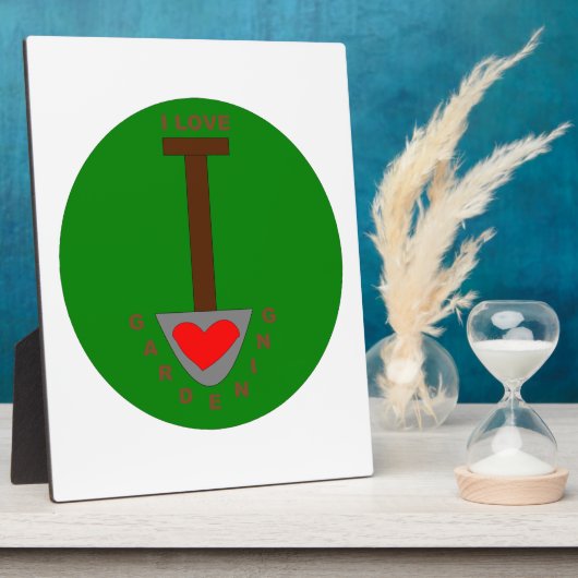 私は園芸用プラークが大好き フォトプラーク (側面)