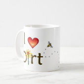 私は土を愛します コーヒーマグカップ (正面左)