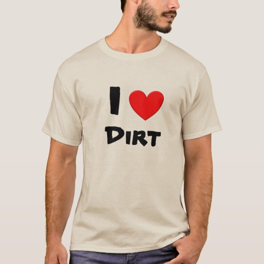 私は土を愛します Tシャツ (正面)