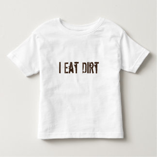 私は土を食べます トドラーTシャツ