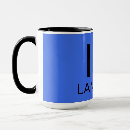 私は土地の損失が大好きだ マグカップ (左)