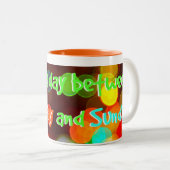 "私は土曜日と日曜日間の日を"必要とします! ツートーンマグカップ (正面右)