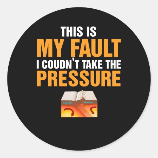 私は圧力地質学の贈り物を受け取れなかった ラウンドシール (正面)