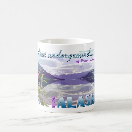 私は地下眠りました コーヒーマグカップ (中央)