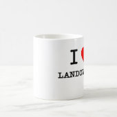 私は地主を愛します コーヒーマグカップ (中央)