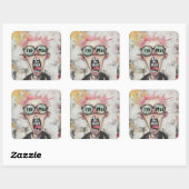 私は地獄のステッカーとして不機嫌である スクエアシール (シート)