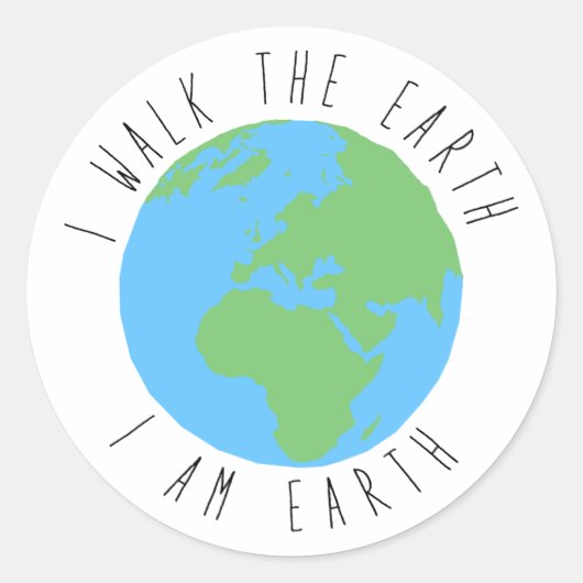 私は地球だ ラウンドシール (正面)