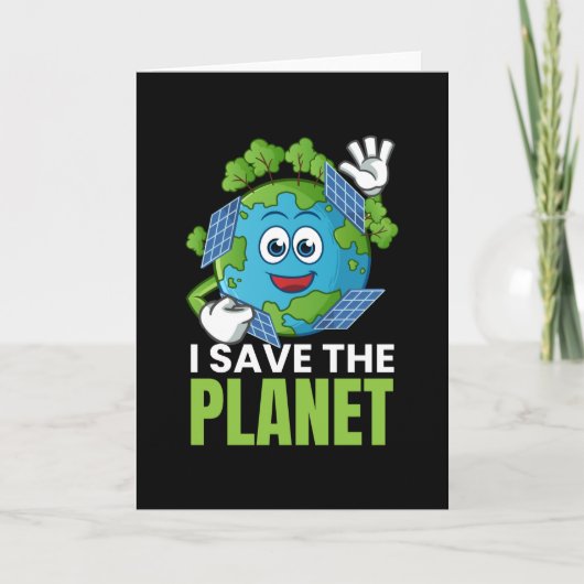 私は地球の光起電力を保存太陽のする カード (正面)