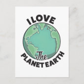 私は地球の惑星が大好き ポストカード (正面)