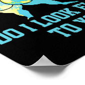 私は地球の日の女の子の女性にフラットに見おもしろいえる ポスター (角)