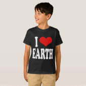 私は地球を愛します Tシャツ (正面フル)