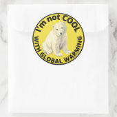 私は地球を救クールう地球温暖化を持っていない ラウンドシール (バッグ)