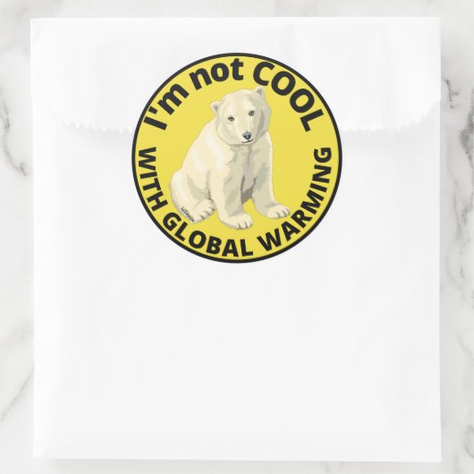 私は地球を救クールう地球温暖化を持っていない ラウンドシール (バッグ)