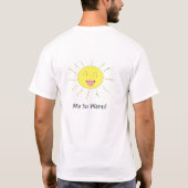 私は地球温暖化を愛します Tシャツ (裏面)
