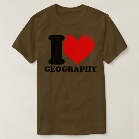 私は地理が大好き5 Tシャツ (デザイン正面)
