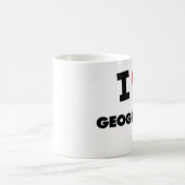 私は地理学を愛します コーヒーマグカップ (中央)