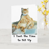 私は坐るのに時間をかけました カード (黄色い花)