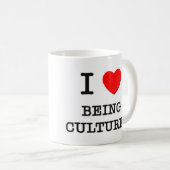 私は培養されることを愛します コーヒーマグカップ (正面右)