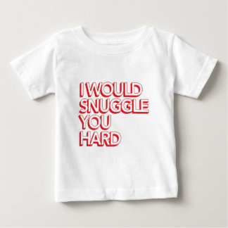 私は堅い寄添います ベビーTシャツ