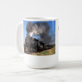 私は堅い蒸気の列車00を働かせます コーヒーマグカップ (正面左)