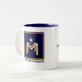 私は場所を空けました ツートーンマグカップ (正面左)