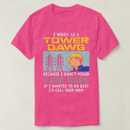 私は塔の窓として働いている Tシャツ (デザイン正面)
