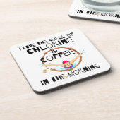 私は塩素とコーヒーの香りが大好き.w コースター (左側)