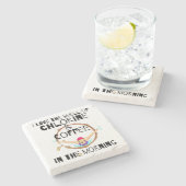 私は塩素とコーヒーの香りが大好き.w ストーンコースター (横)