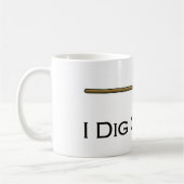 私は墓のマグを掘ります コーヒーマグカップ (左)