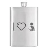 私は壊れた腕を愛します フラスク (正面)