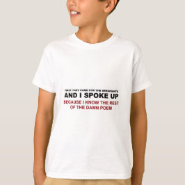 私は声を上げた Tシャツ