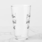 「私は変で珍しい」ゴシック様式のガラス タンブラーグラス (左)