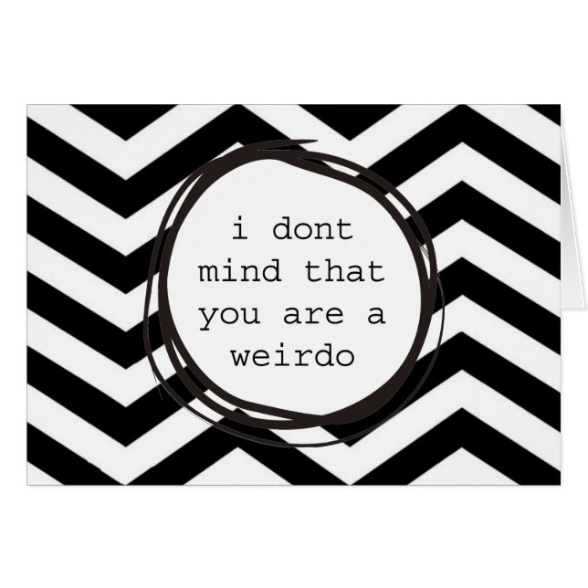 私は変人であることを気にしません (正面横)