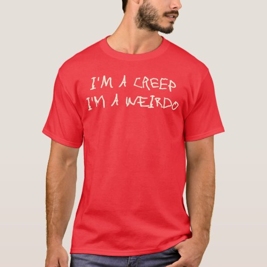 私は変人 私は変わっている 面白い表現 サーカスティック ノベルティ Tシャツ (正面)