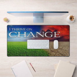 「私は変化に生きる」モチベーション肯定 デスクマット