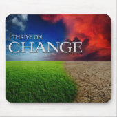 「私は変化に生きる」モチベーション肯定 マウスパッド (正面)
