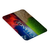 "私は変化に繁栄する"モチベーション肯定フレキシ マグネット (右側)